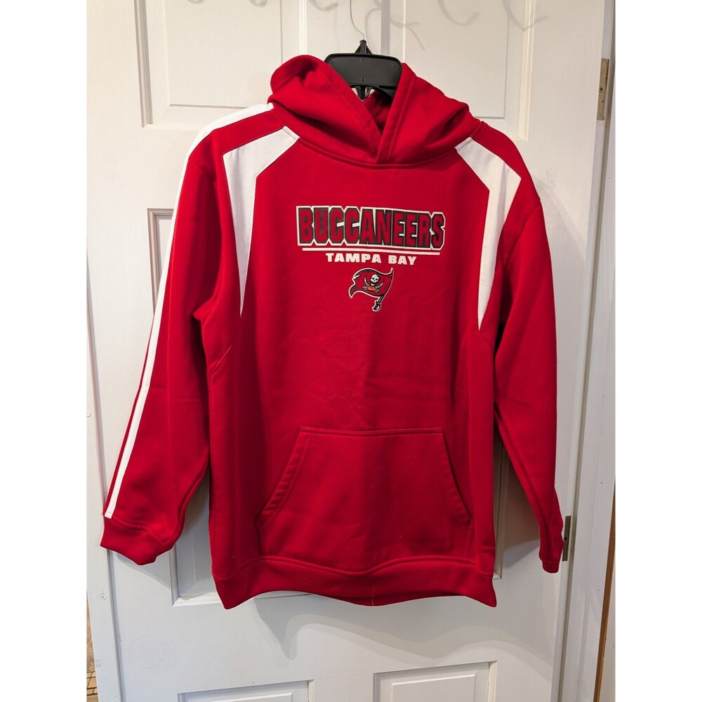 Tampa Bay Buccaneers Hoodie Youth XL 16 18 Red NFL Team Apparel Pullover